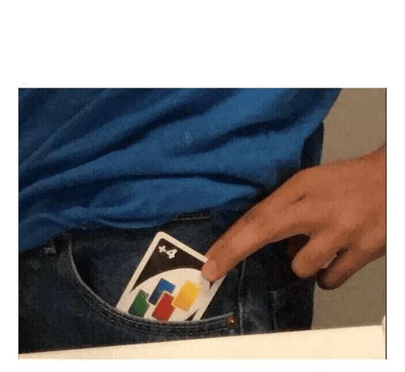 Uno reverse cards meme giúp bạn thể hiện sự sáng tạo trong trò chơi
