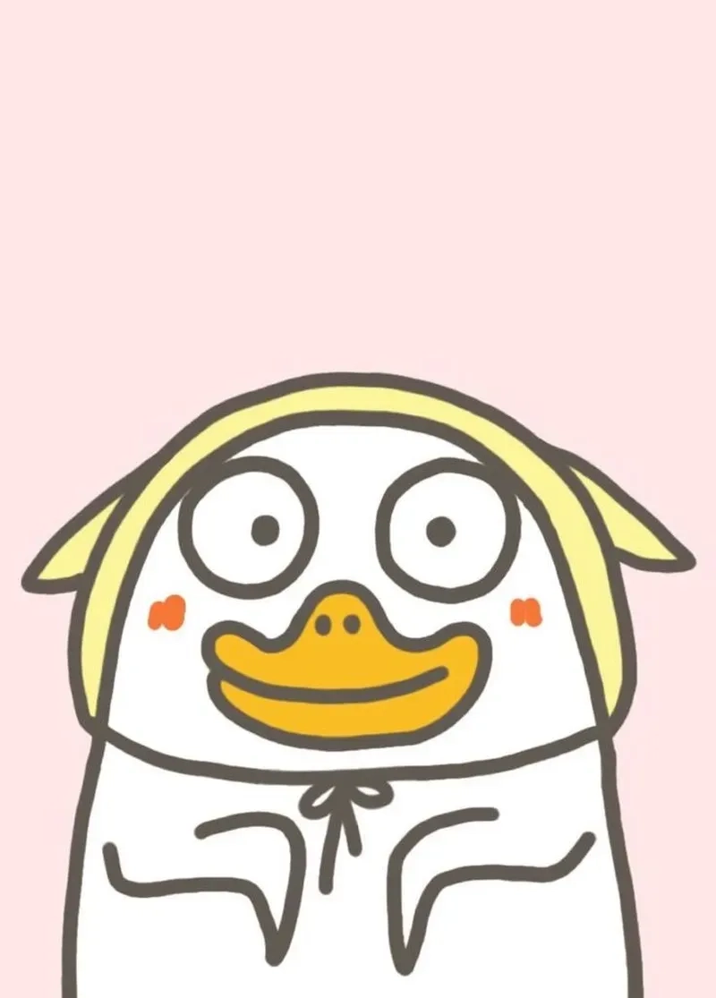 Cute ngỗng ngáo ngơ meme con vịt weibo mang lại tiếng cười