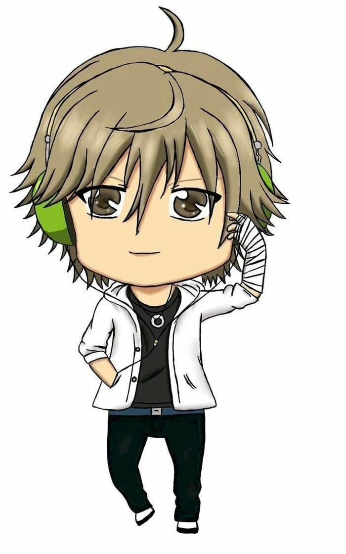 Chibi cute ảnh anime đầy màu sắc sinh động