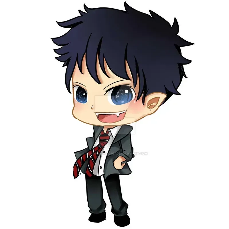 Ảnh chibi nam lạnh lùng với phong cách cool ngầu