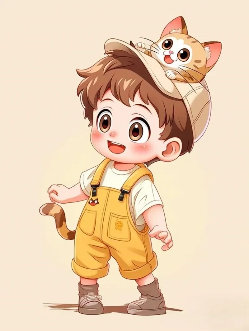 Ảnh chibi nam cute đáng yêu với đôi mắt long lanh