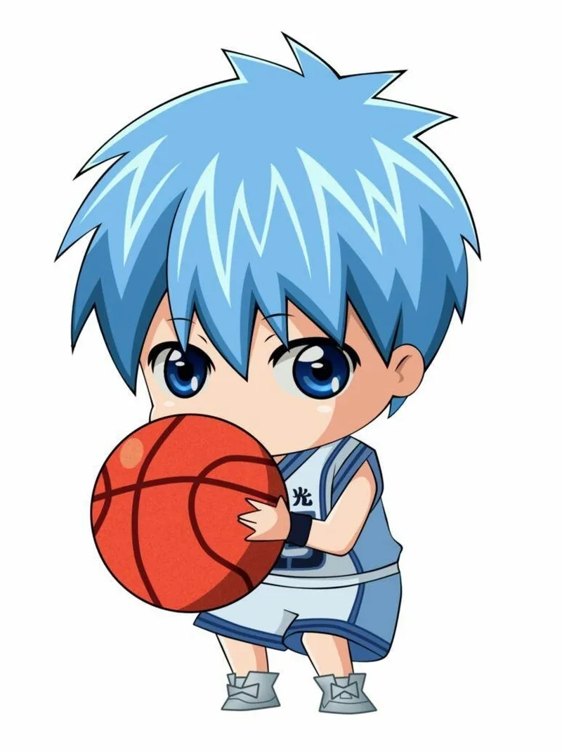 Anime chibi nam cute với biểu cảm tinh nghịch đáng yêu