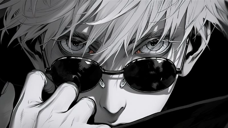 Anime trắng đen nam tạo nên phong cách mạnh mẽ