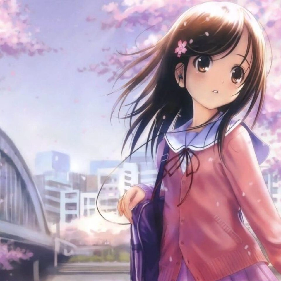 Ảnh anime nữ dễ thương khiến ai cũng rung động
