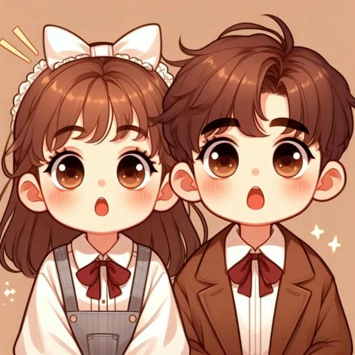 Avatar ảnh cặp đôi anime chibi cute siêu ngầu