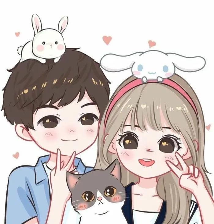 Cặp đôi chibi đáng yêu cho các cặp đôi yêu nhau