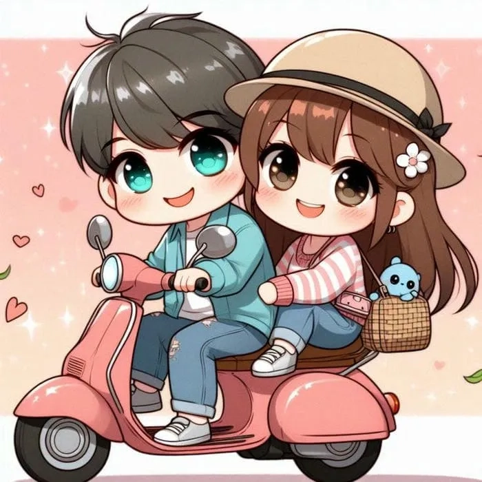 Hình cặp đôi chibi cute khiến bạn tan chảy