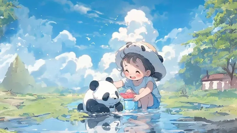 Ảnh chibi cute nữ đơn giản nhưng đẹp