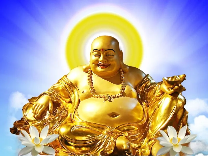 Hình ảnh phật Di Lặc mang lại bình an cho gia đình