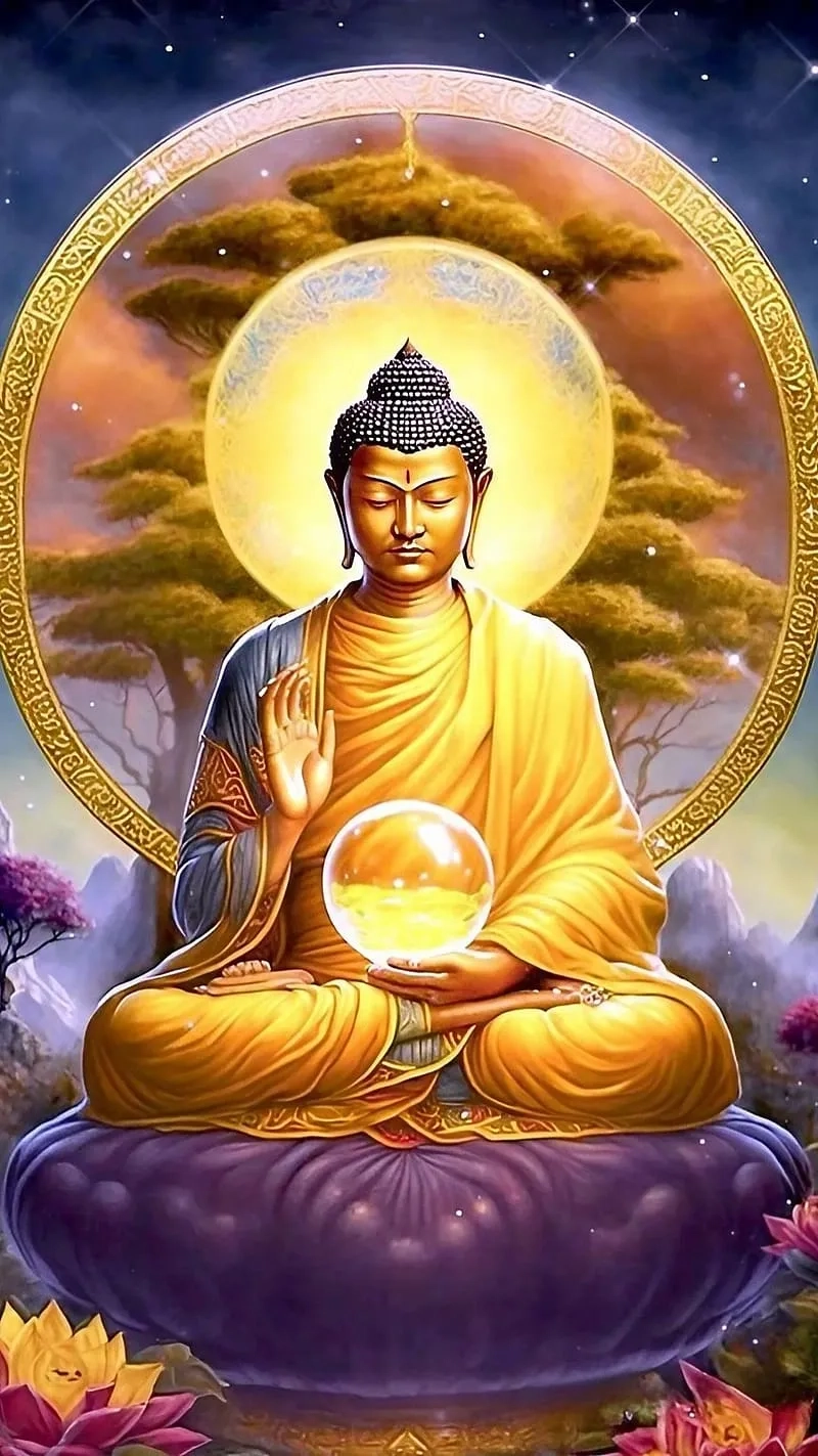 Trang trí không gian thiền với ảnh Phật Thích Ca đẹp