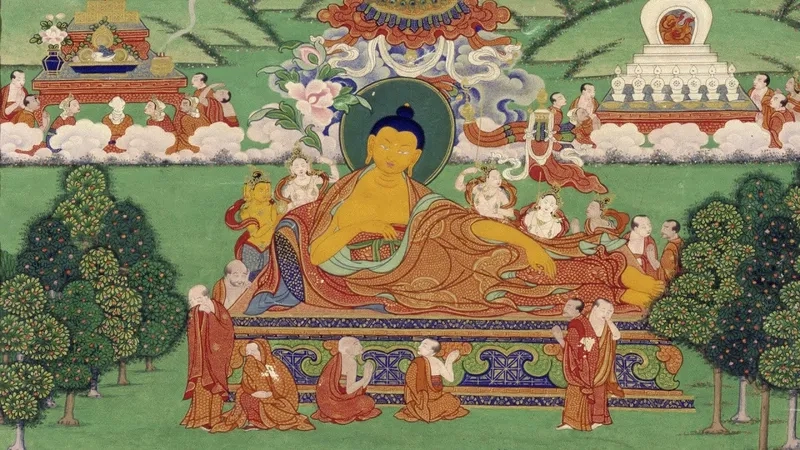 Hình ảnh Phật Thích Ca Mâu Ni Phật tạo nên không gian thanh tịnh