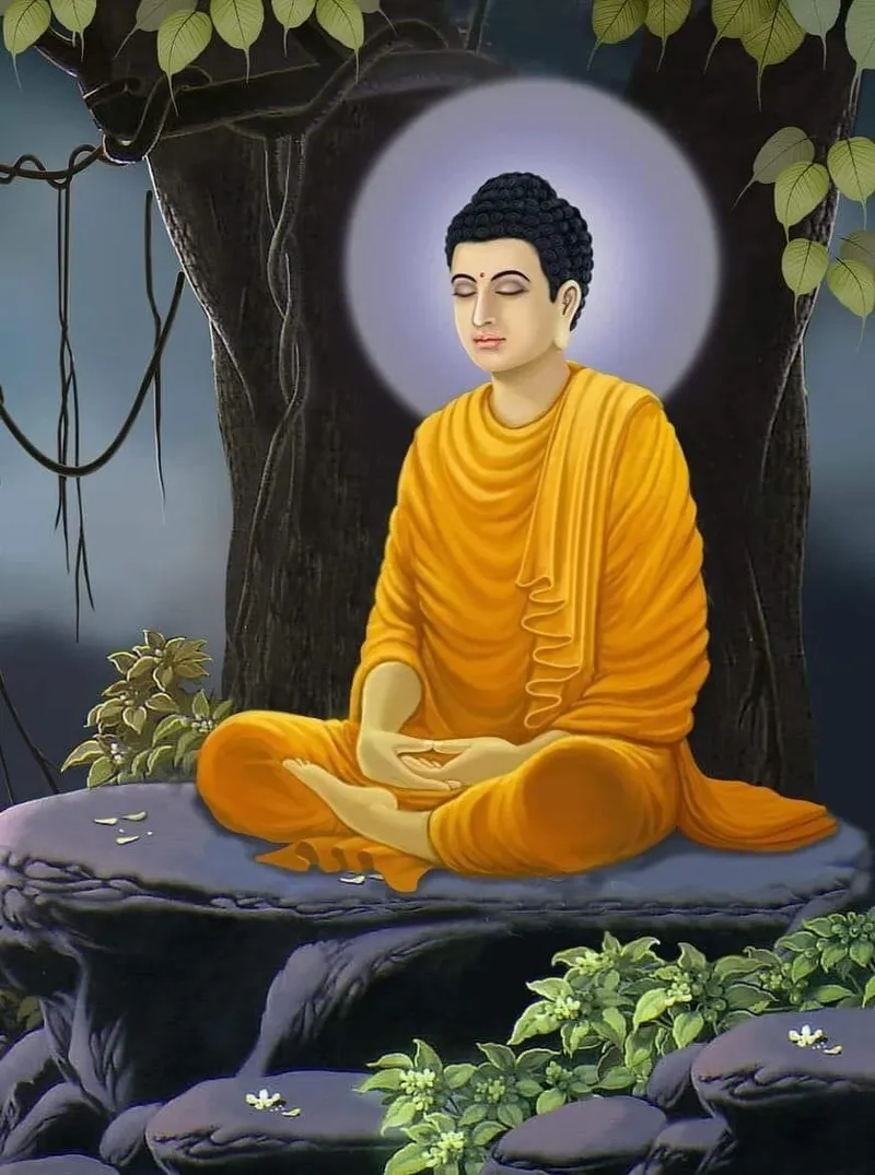 Tâm hồn bình an qua ảnh Phật Thích Ca ngồi thiền