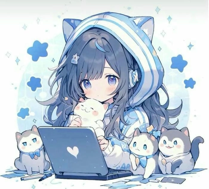 Avatar nữ chibi phong cách đáng yêu dễ mến