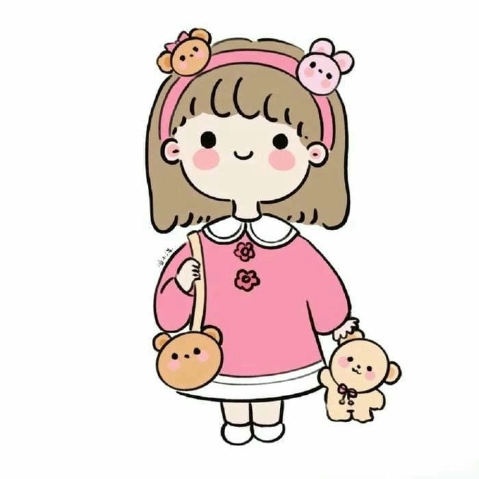 Avatar anime chibi nữ cá tính ngọt ngào