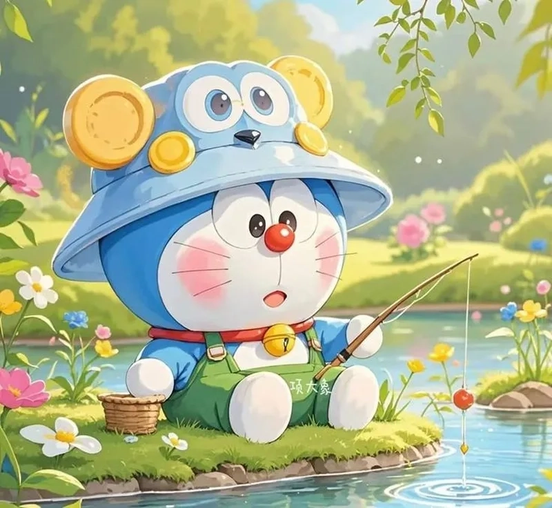 Doraemon avatar với biểu cảm hài hước đáng yêu