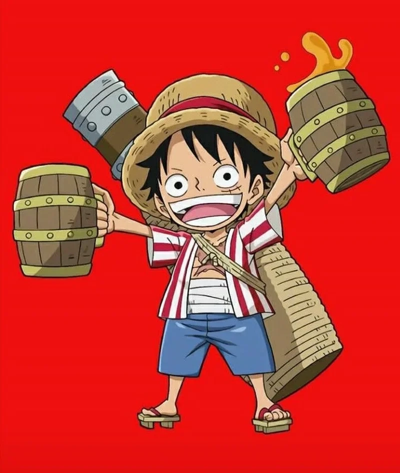 Avatar Luffy cười rạng rỡ và tràn đầy năng lượng