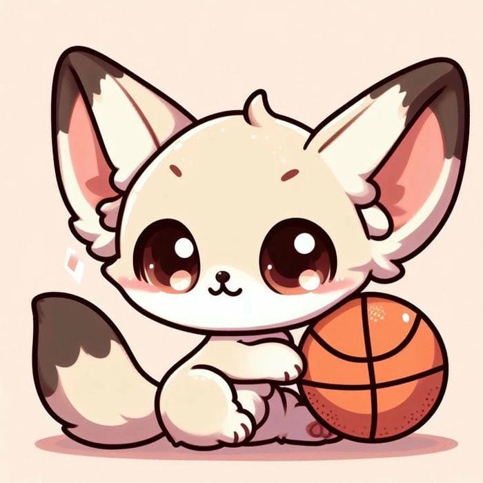 Cáo chín đuôi chibi cute huyền bí và dễ thương