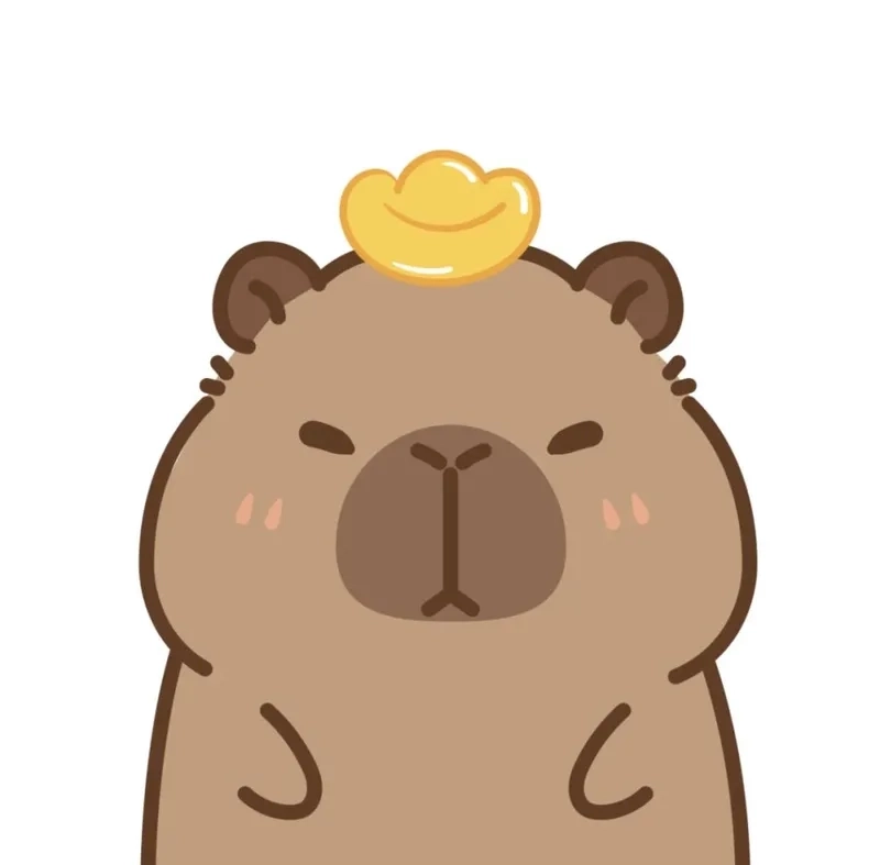 Avatar hình nền capybara cute vô tri độc đáo
