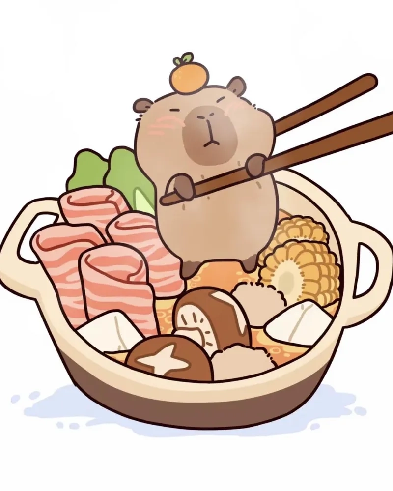 Avatar hình nền capybara vô tri siêu chất