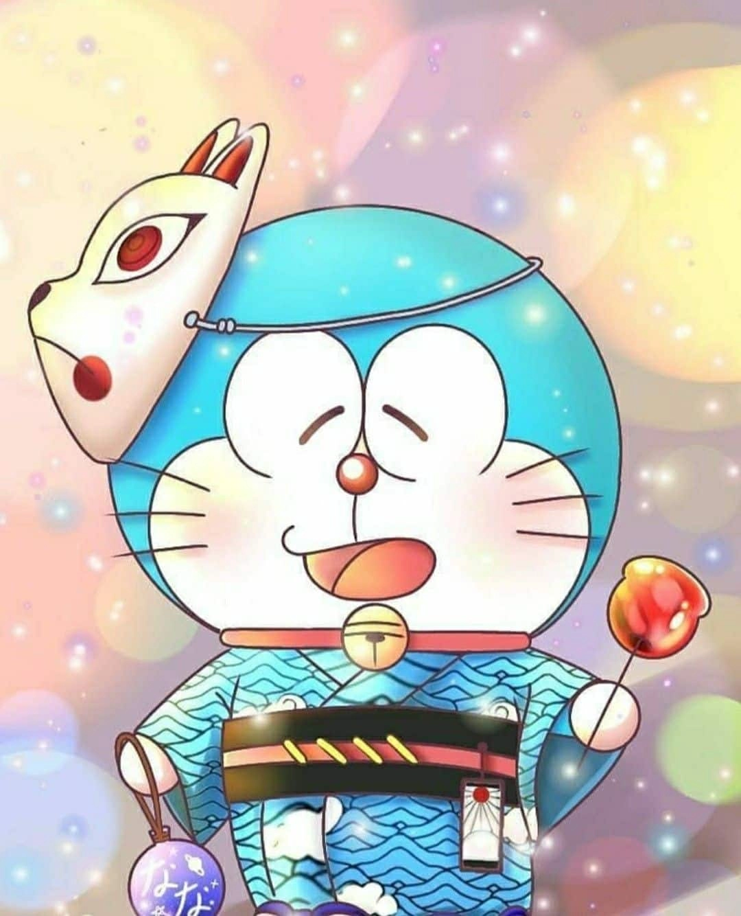 Dễ thương Doremon cute chibi với biểu cảm tinh nghịch