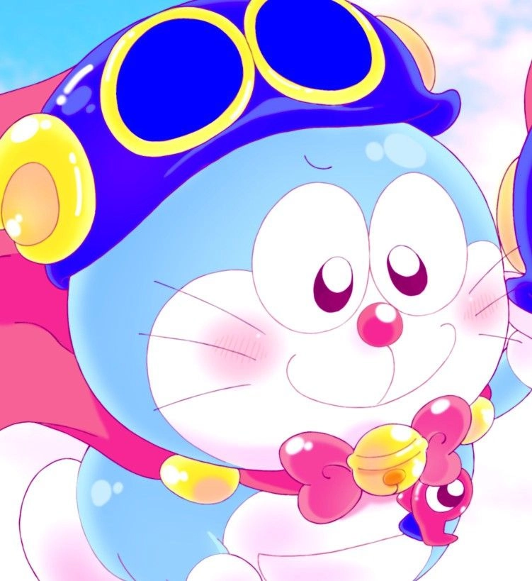 Cute chibi Doraemon tạo nét vẽ sinh động