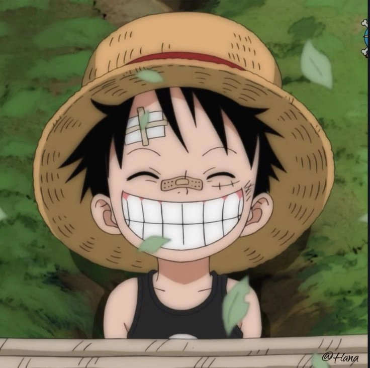 Luffy lúc nhỏ với nụ cười đầy mơ ước