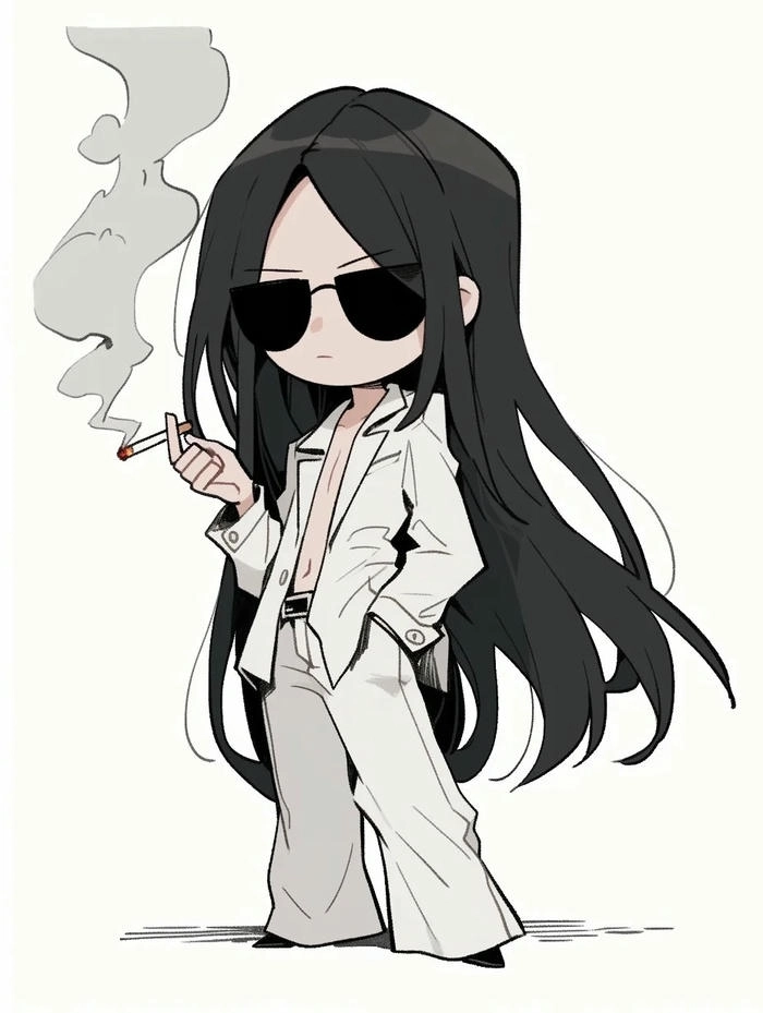 Hình chibi ngầu nữ đầy phong cách và đầy sức hút