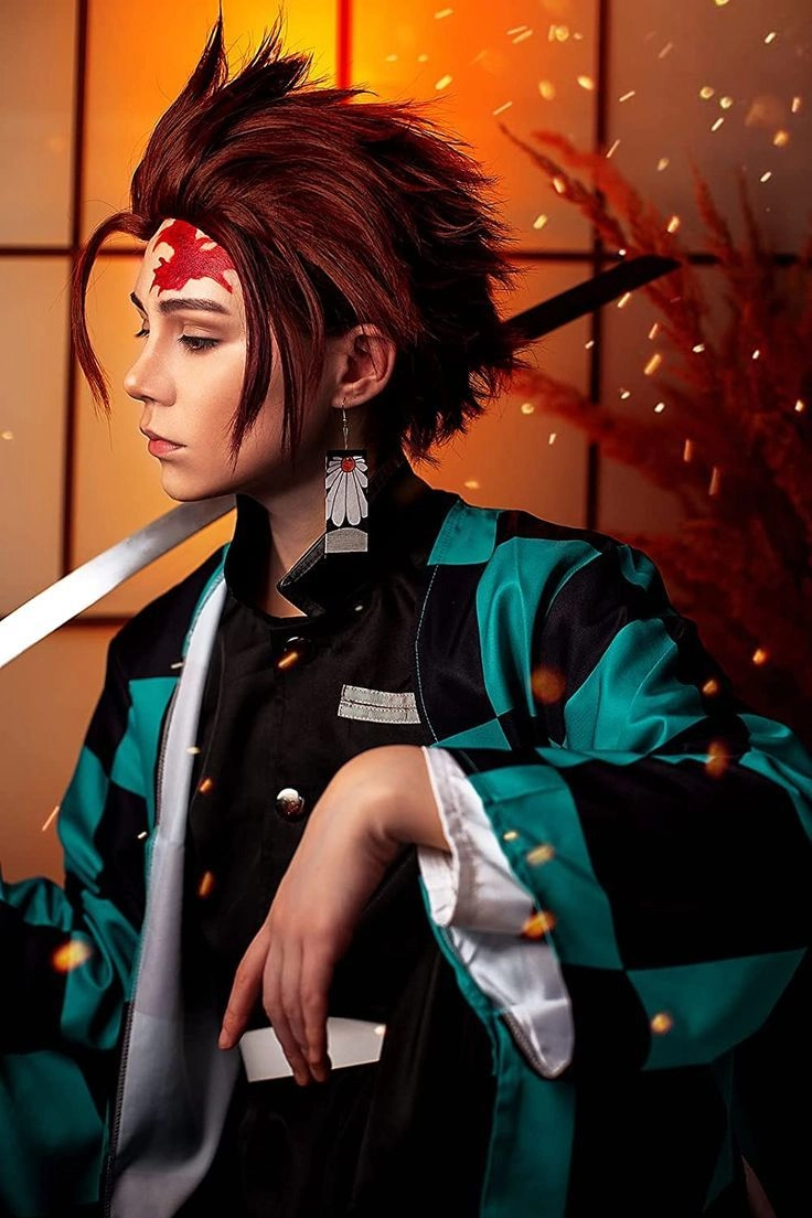 Đồ cosplay Tanjiro chất lượng và chân thực
