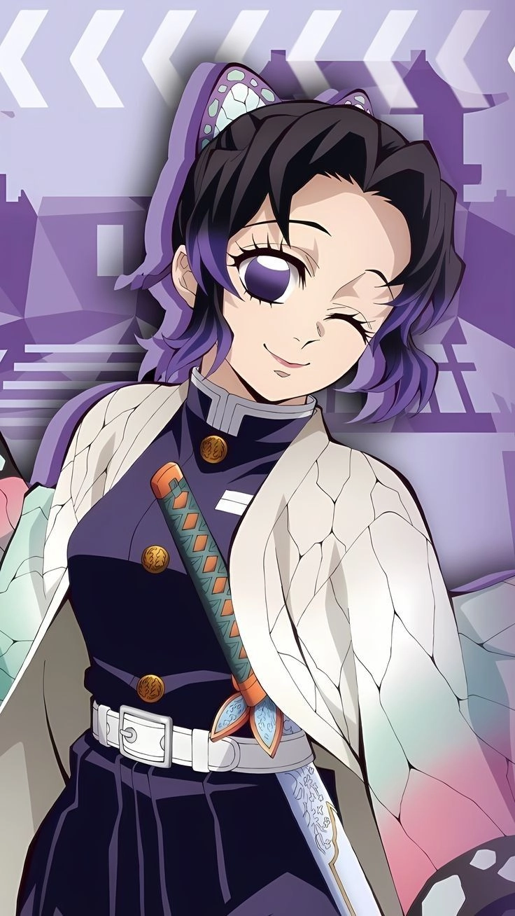 Shinobu Kochou fanart đầy quyến rũ và huyền bí
