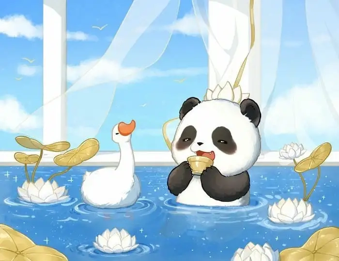 Ảnh gấu cute chibi tạo điểm nhấn ngộ nghĩnh đặc biệt
