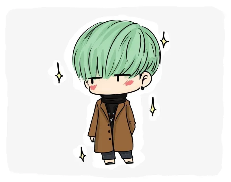Anime nam chibi cute tạo cảm giác dễ thương