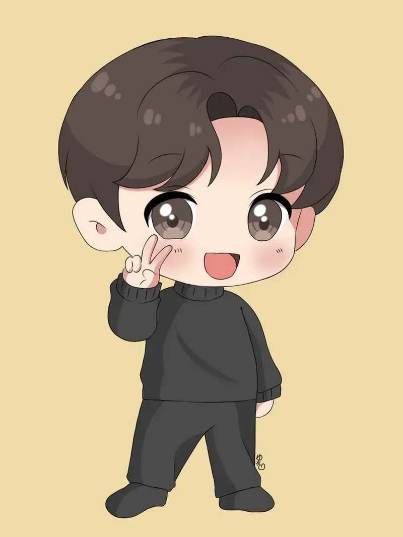 Ảnh chibi nam dễ vẽ giúp bạn thực hành tốt