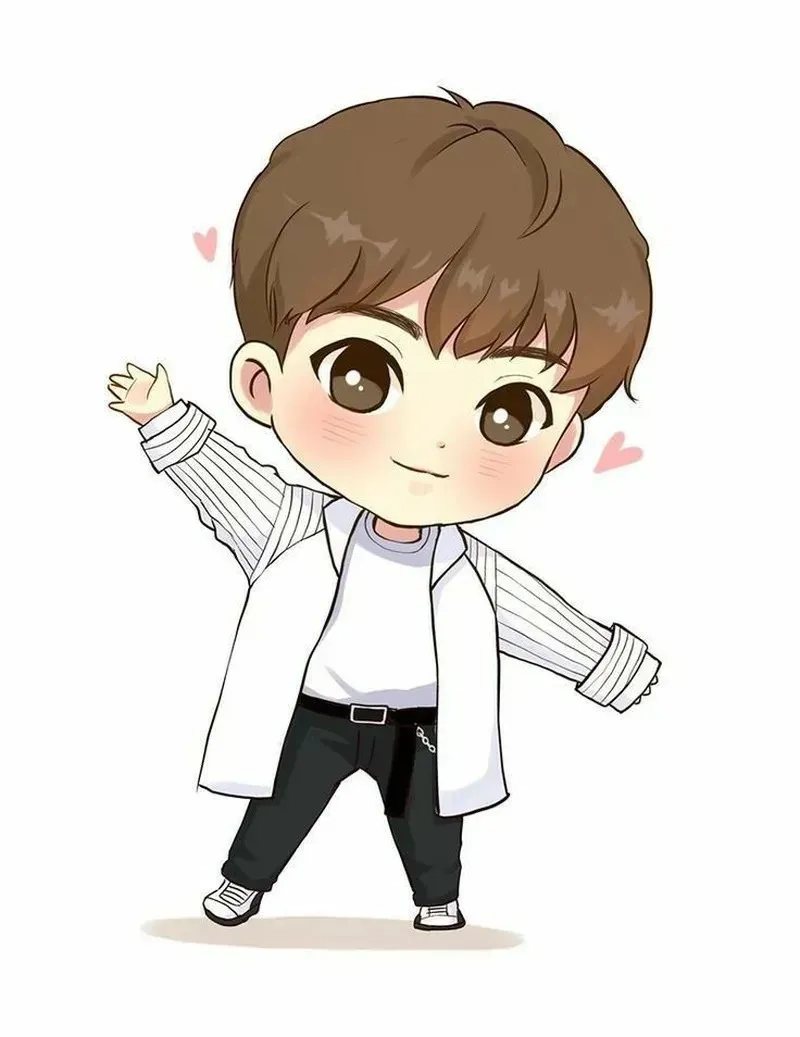 Anime chibi nam cute với phong cách dễ thương