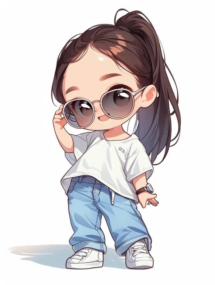 Ngộ nghĩnh hình chibi cute dễ vẽ nữ phù hợp mọi phong cách