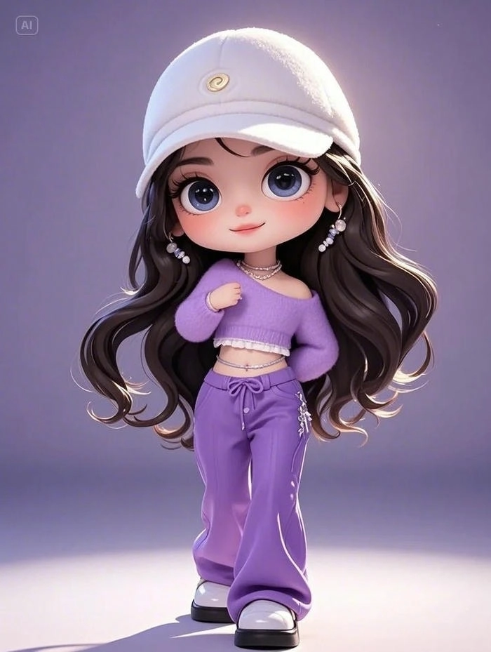 Hình nữ chibi với phong cách dễ thương đầy cuốn hút