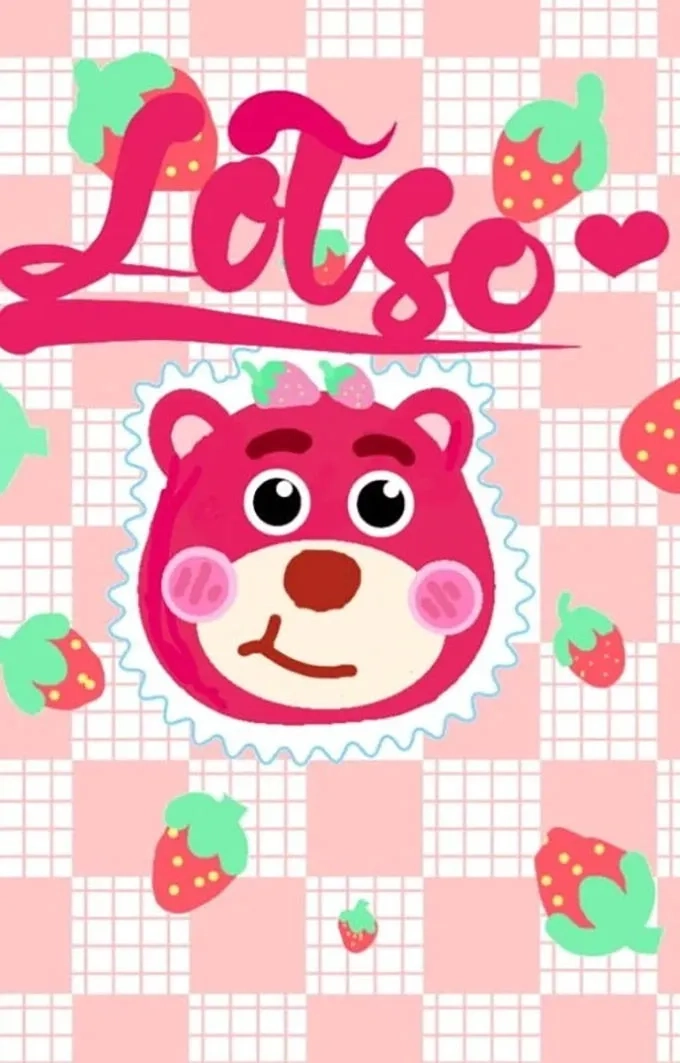 F5 thiết bị với gấu dâu cute hình nền mới lạ