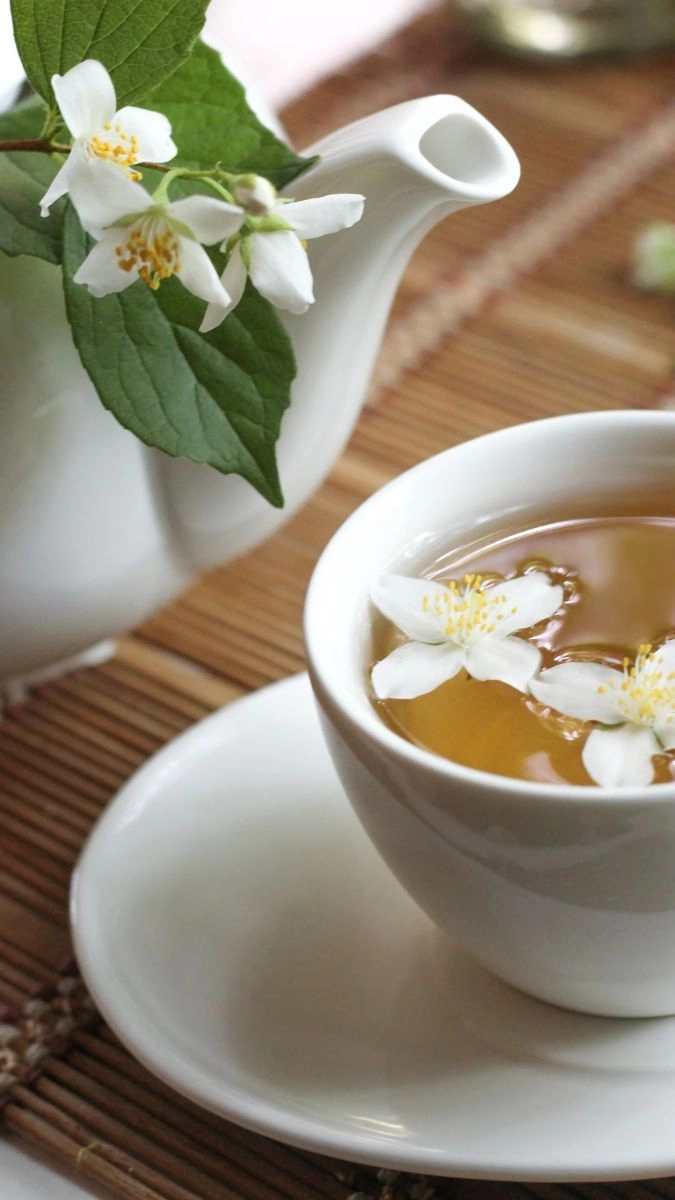 Ảnh hoa nhài nền điện thoại tỏa hương sắc thanh khiết