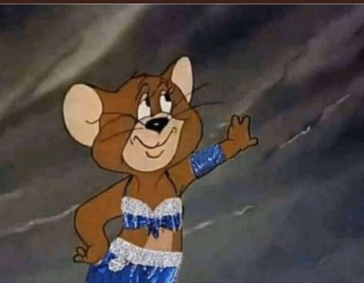 Meme Jerry khóc với khuôn mặt đầy cảm xúc