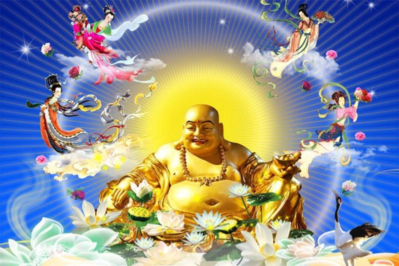 Hình ảnh Phật Di Lặc đẹp nhất với vẻ mặt hoan hỷ