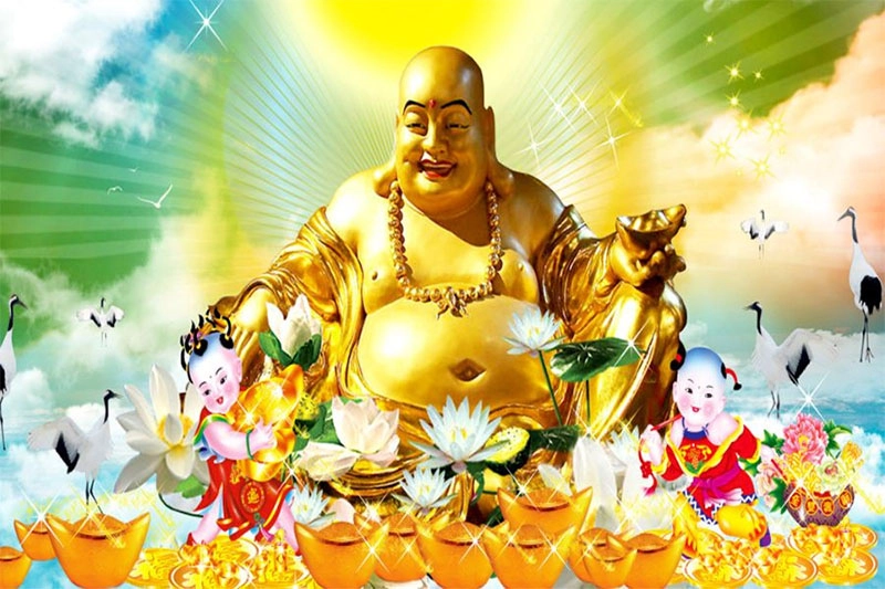 Ảnh Di Lặc đẹp mang đến cảm giác an lành thịnh vượng