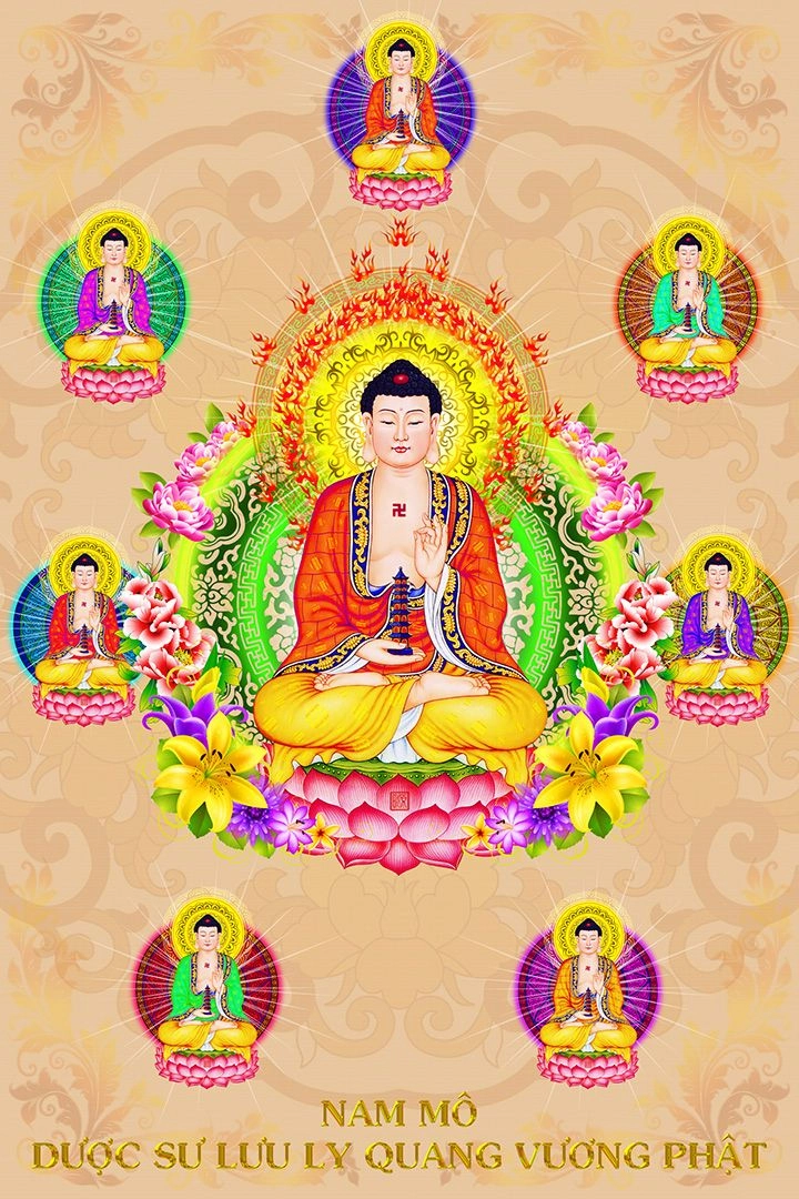 Hình ảnh Phật Dược Sư cứu độ chúng sinh