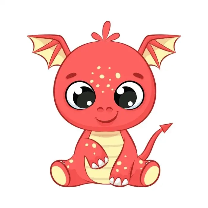 Hình ảnh rồng cute đầy màu sắc và sinh động