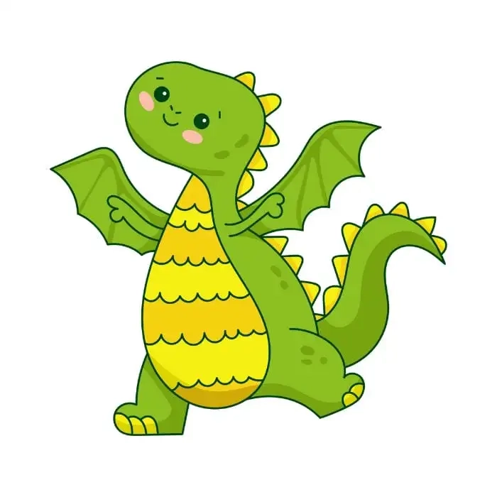 Rồng chibi cute với biểu cảm dễ thương khó cưỡng