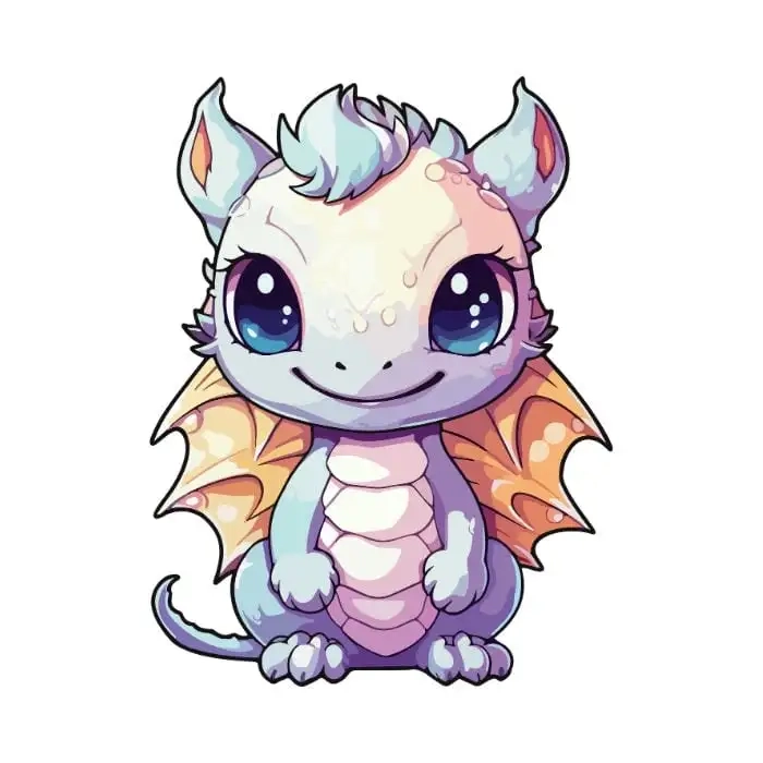Ảnh rồng chibi ngộ nghĩnh tạo nét độc đáo riêng biệt