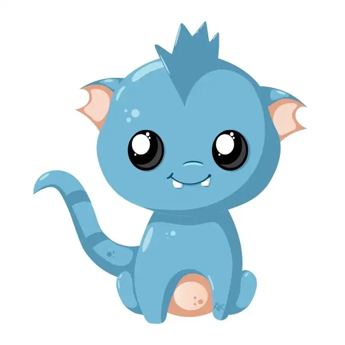 Chibi rồng với tạo hình tinh nghịch và sinh động