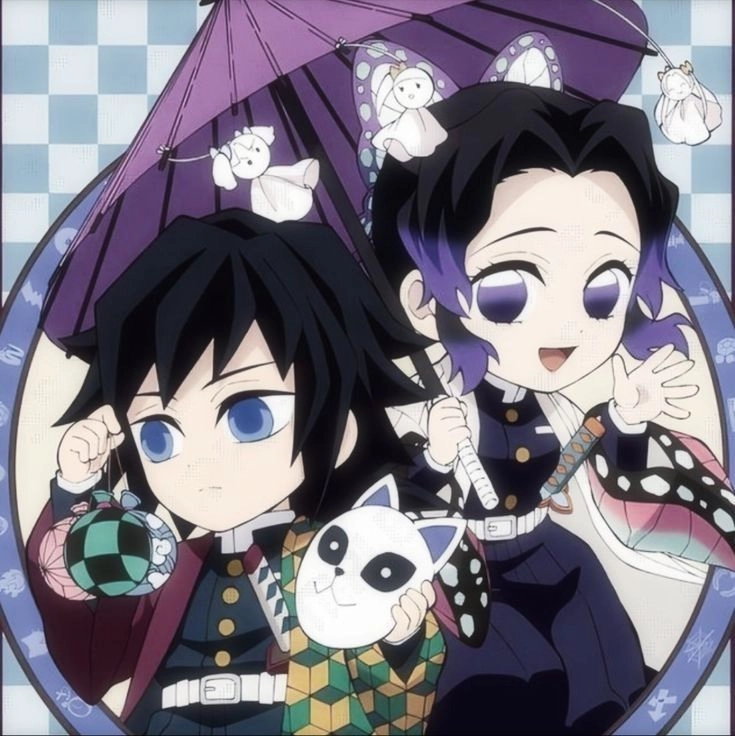 Shinobu x Tomioka chibi cute đầy ngọt ngào