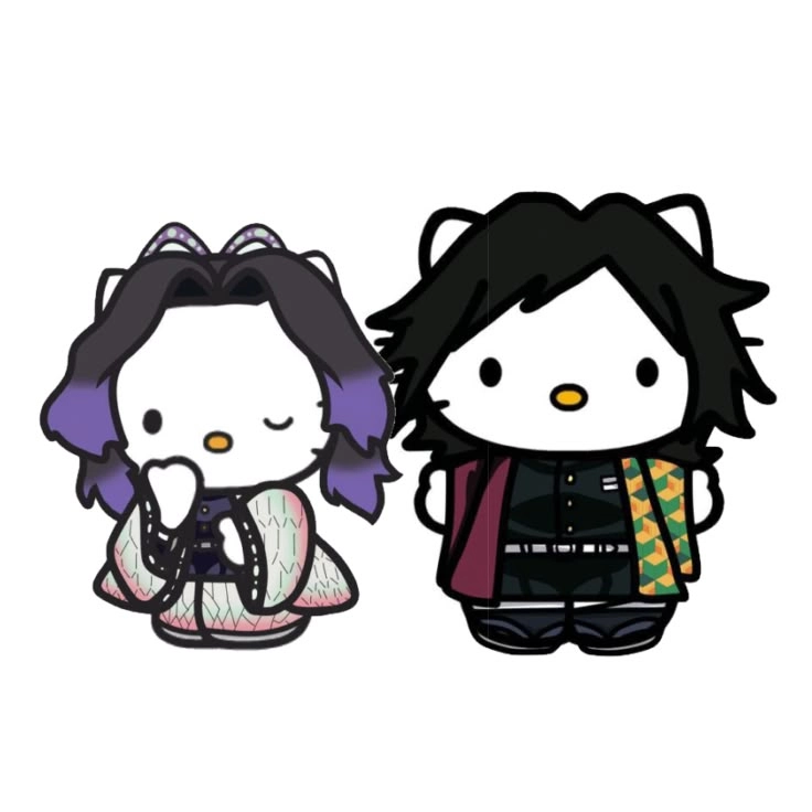 Tomioka x Shinobu chibi trong phong cách đáng yêu