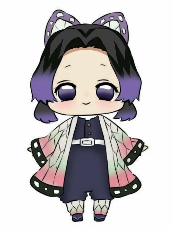 Shinobu cute chibi với phong cách ngọt ngào đáng yêu