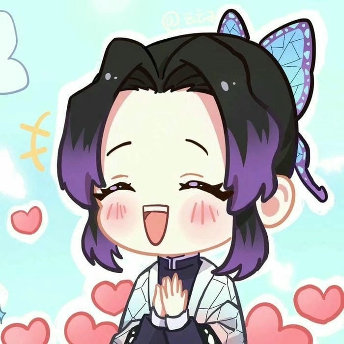 Hình ảnh Shinobu cute mang phong cách anime lôi cuốn