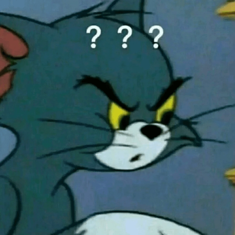 Meme mèo Tom tức giận với ánh mắt đầy sát khí